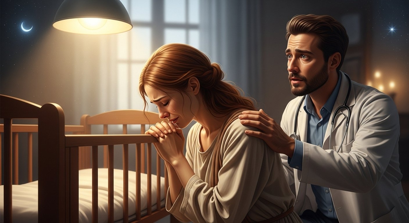 uma mulher dá abrigo a um estranho